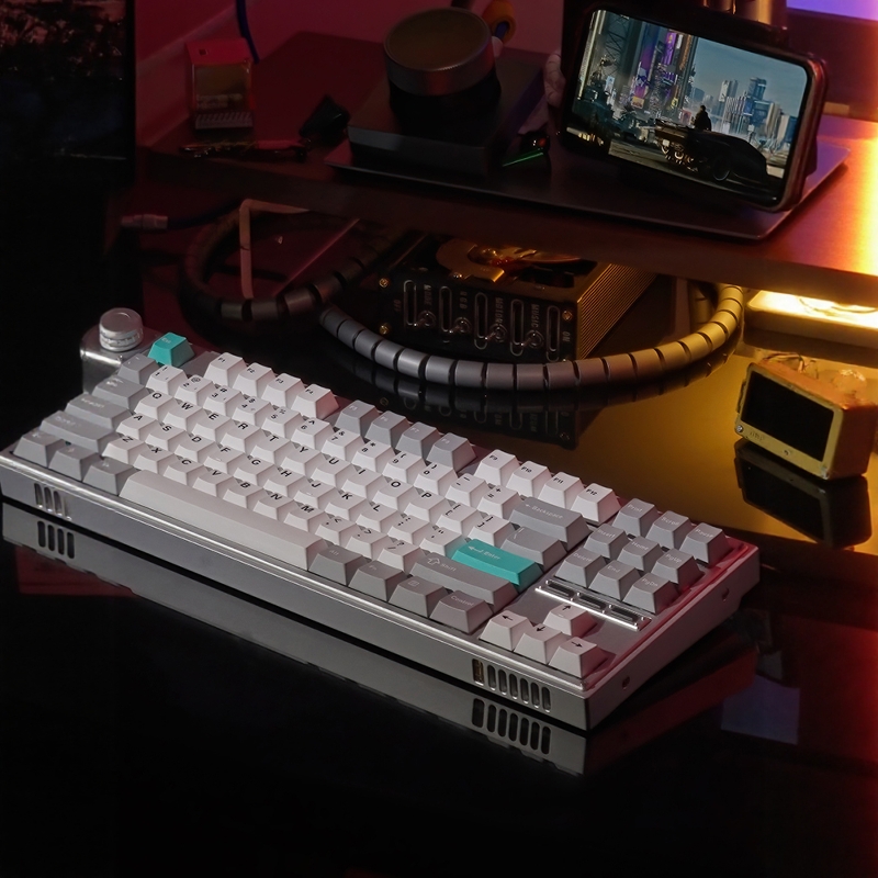 Lemokey L3无线机械键盘蓝牙三模RGB背光91键Mac/Win电竞游戏电脑